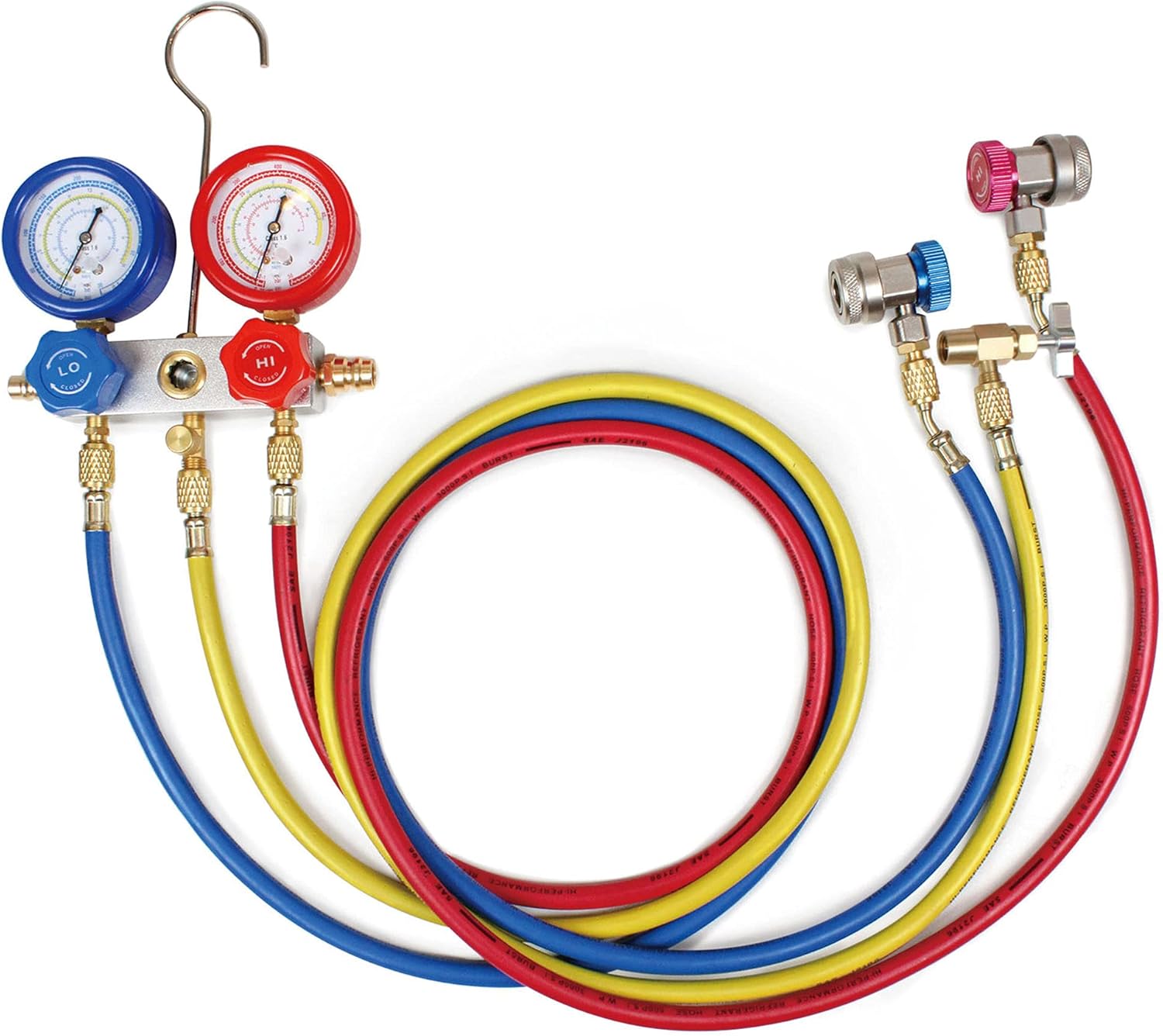 BACOENG Complete AC Repair Tool Kit for Mini Split/HVAC/AUTO with Tool Bag - Includes 3.6CFM Vacuum Pump, 800PSI Manifold Gauge Kit