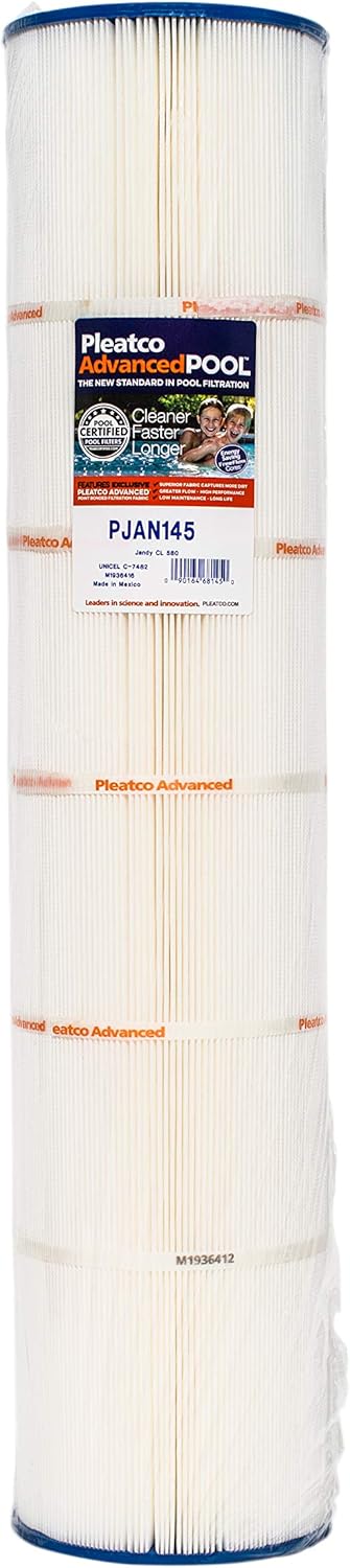 Pleatco PJAN145-PAK4 Replacement Cartridge for Jandy Industries CL 580, Pack of 4 Cartridges