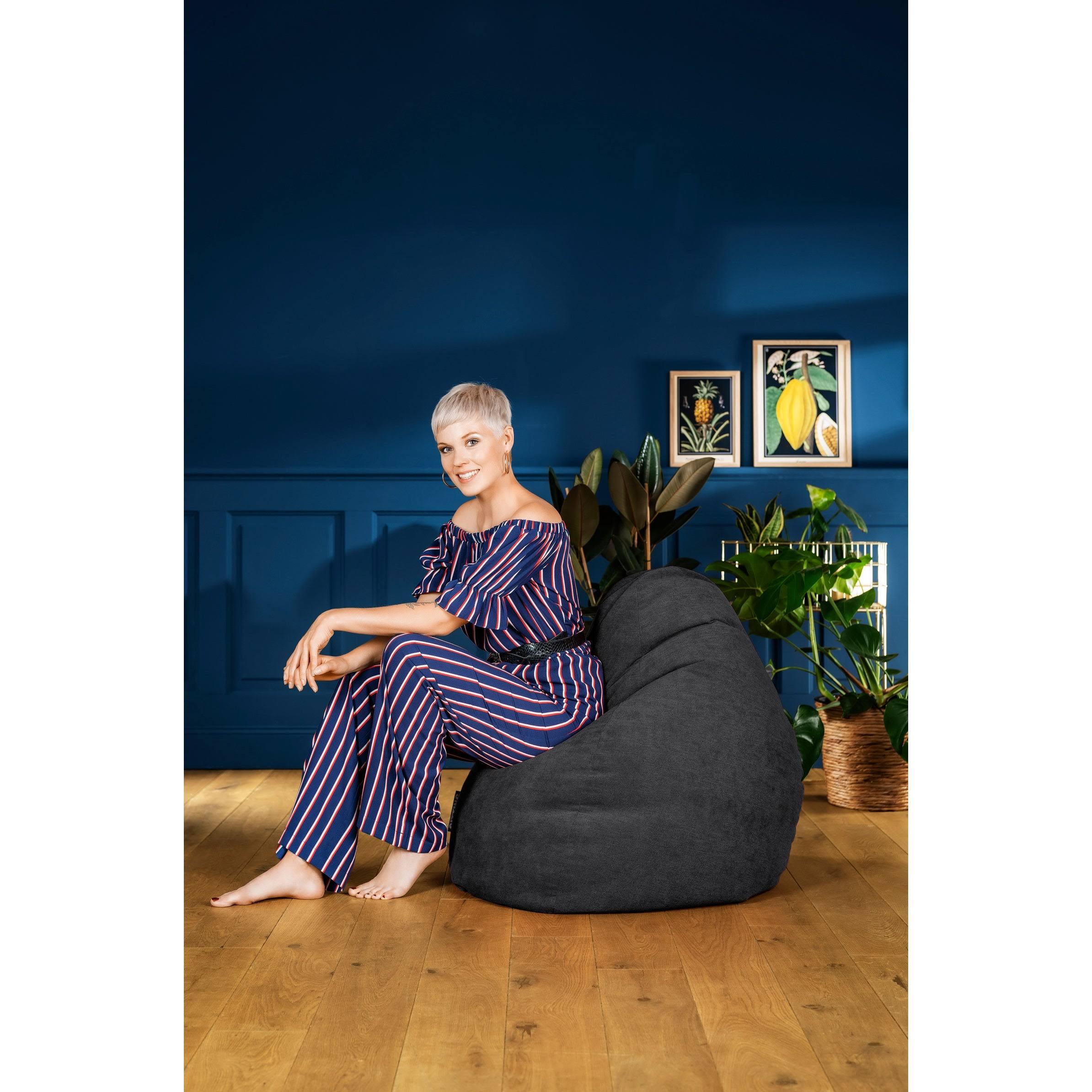 Gouchee Home Alfa Bean Bag Chair - Black