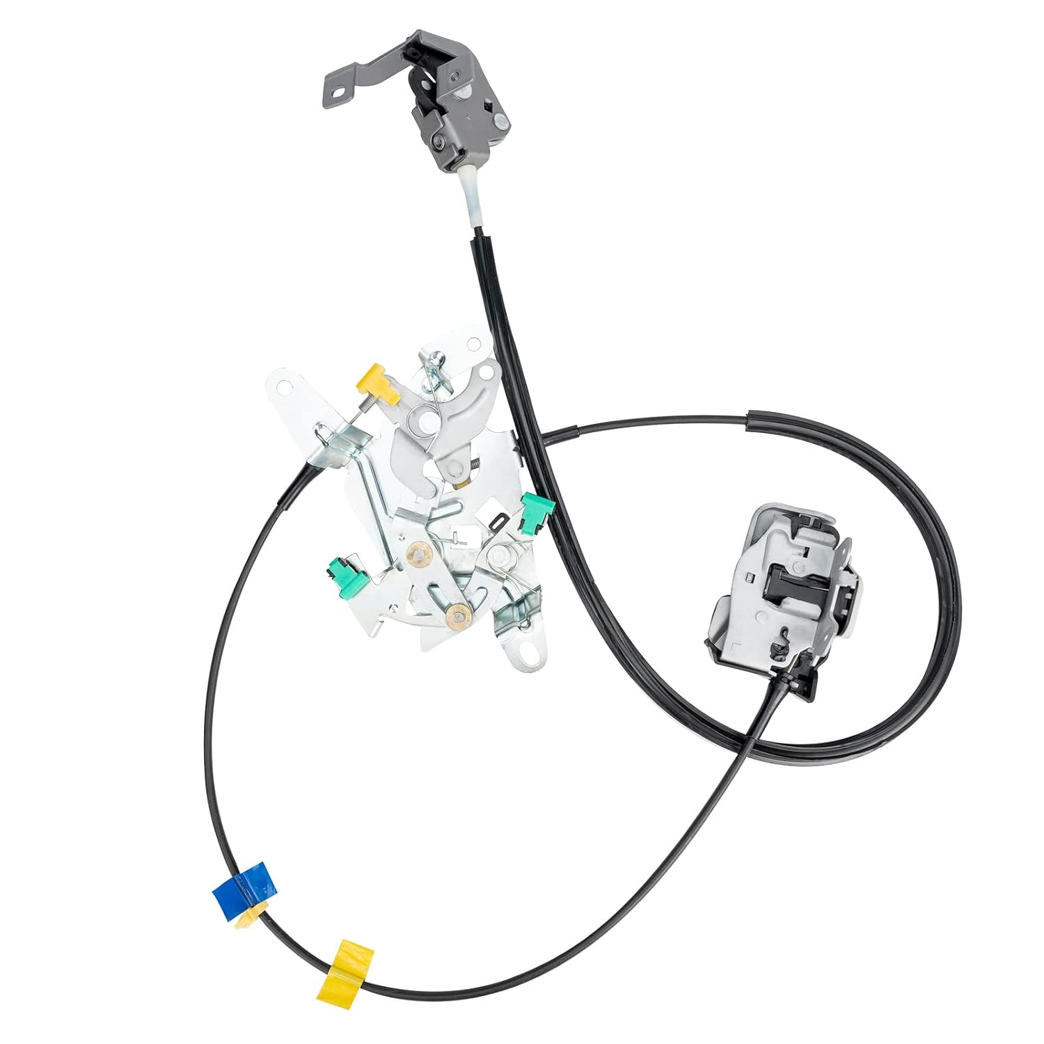 Left Driver Side Rear Door Lock Latch Cable Assy Assembly kit Upper and Lower Set for Ford F250 F350 F450 F550 Super Duty Extended Cab 1999-2007 Locking Latches Replace 6C3Z28264A01A 4C3Z28264A01A