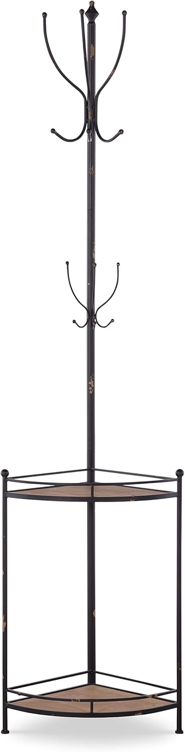 Linon Coat Rack, Black Pack of 2