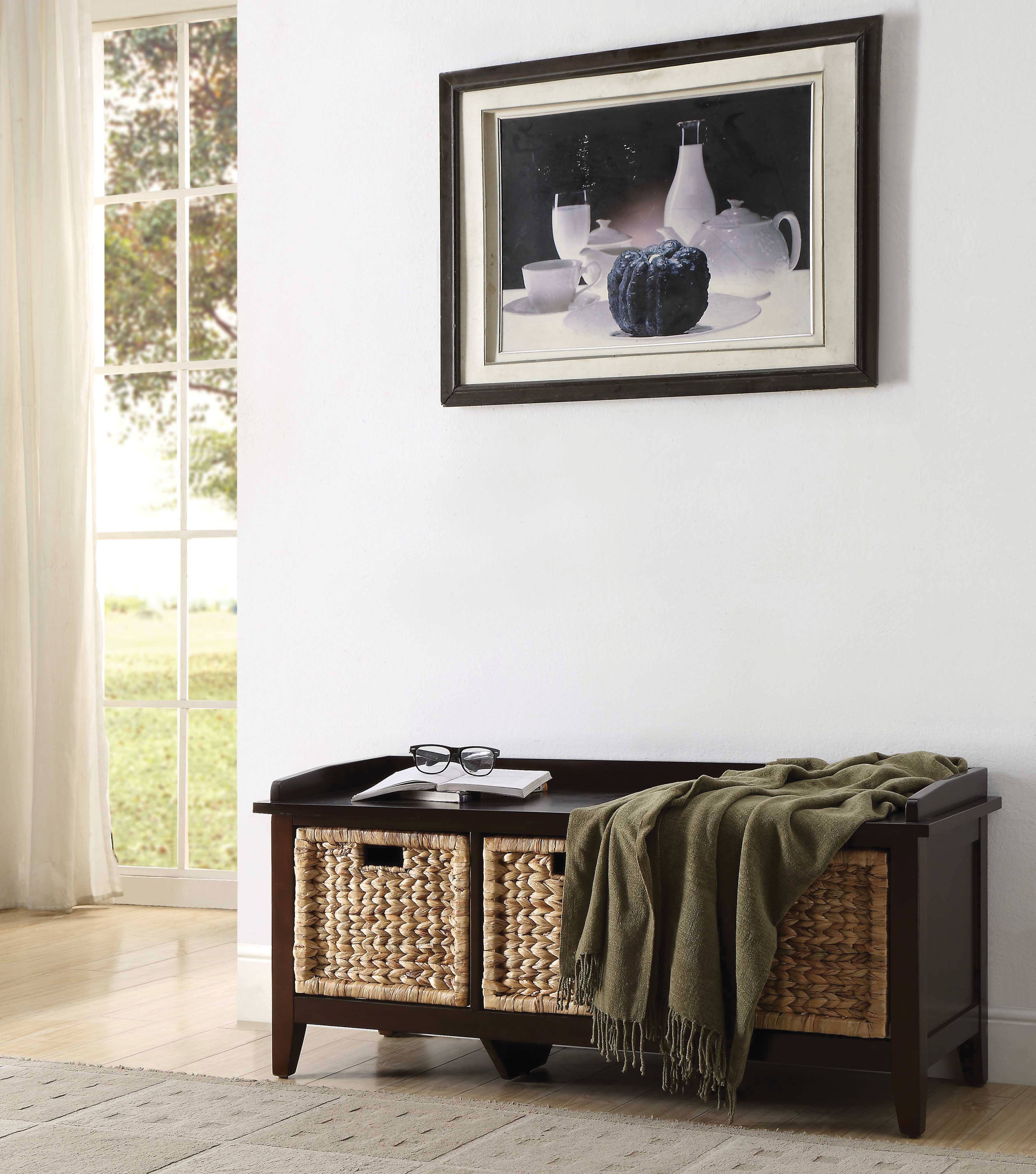 Acme Flavius Storage Bench, Espresso