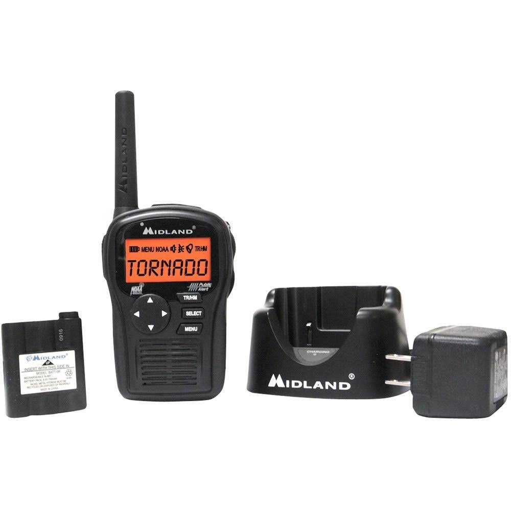 Midland HH54VP2 Portable Emergency Weather Radio with Same (Black)