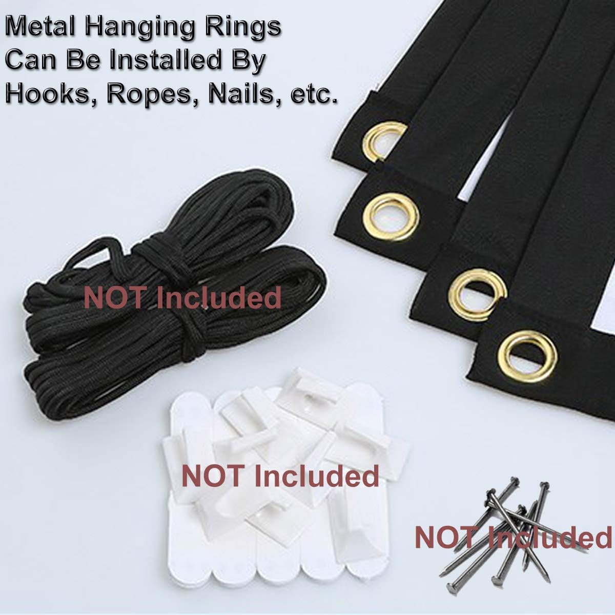 200-inch Large Projector Screen 16:9 Hanging Projection Screen Movie Screen Washable Fold-able Anti-Crease for Office Conference Presentation Theater Party Pack of 2