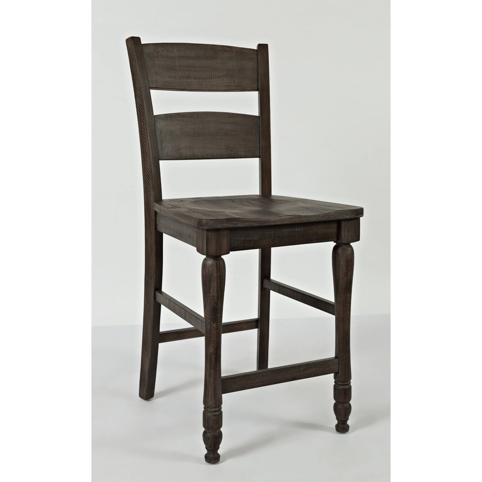 Jofran Madison County Barnwood Ladderback Counter Stool Set of 2