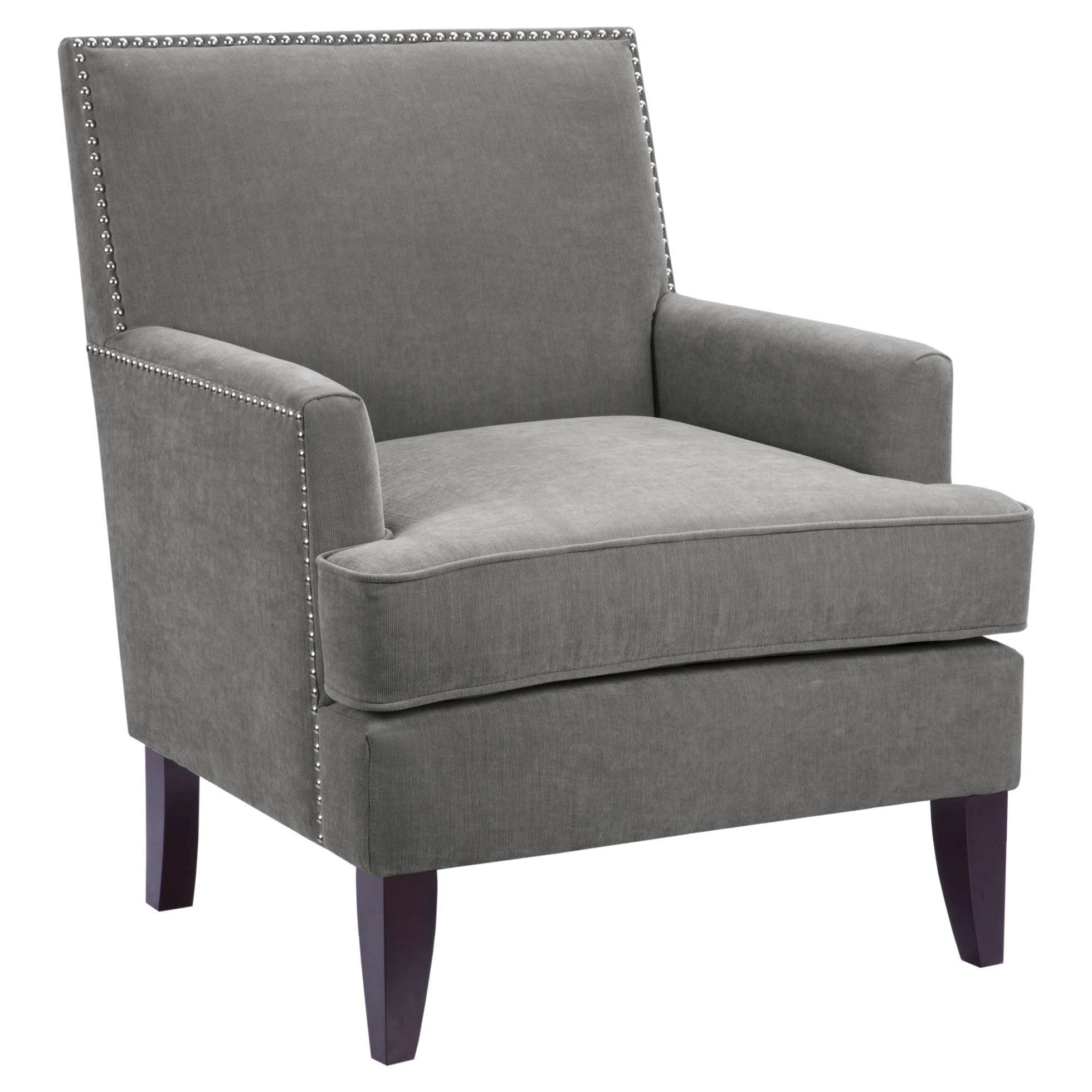 Madison Park Colton Track Grey Arm Club Chair