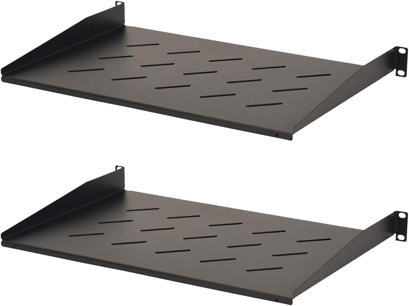 Aeons 1U Universal Server Rack Shelf Vented Rackmount Cantilever Shelf 12