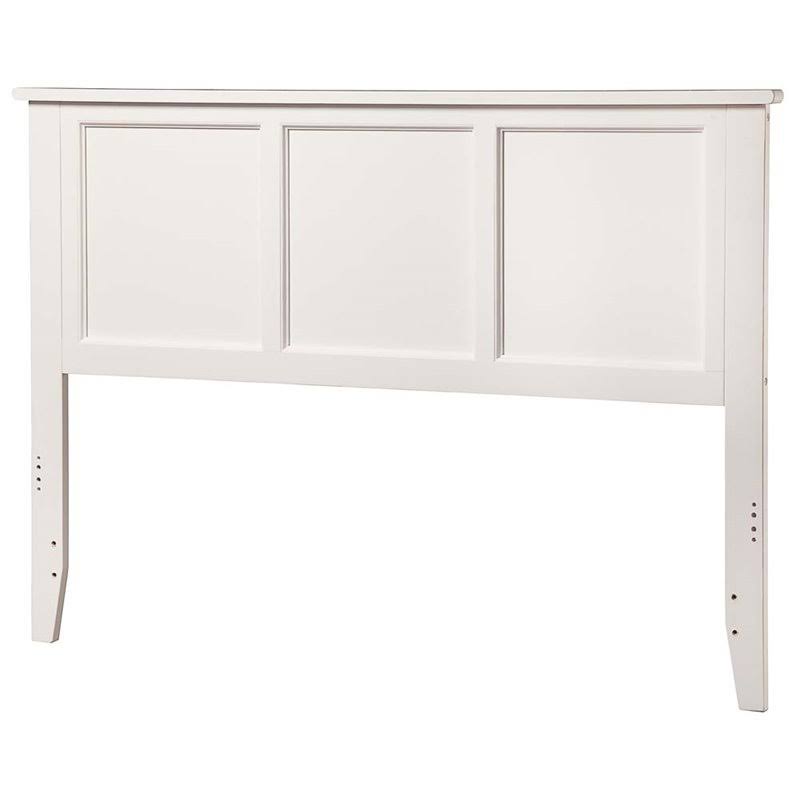 Leo u0026 Lacey Queen Panel Headboard in White - LL-1652729
