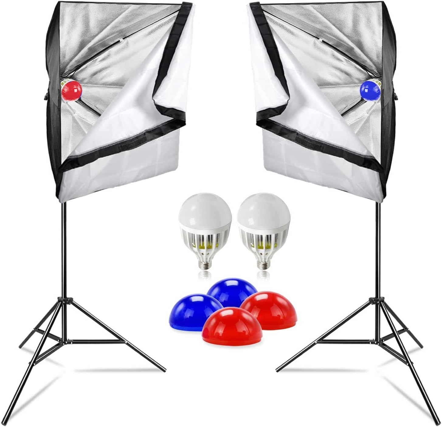 Julius Studio [2-Pack] Soft Box Lighting Kit with 78