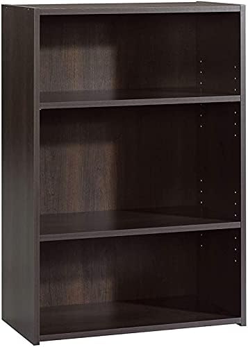 Pemberly Row 3 Shelf Bookcase in Highland Oak Finish Pack of 2