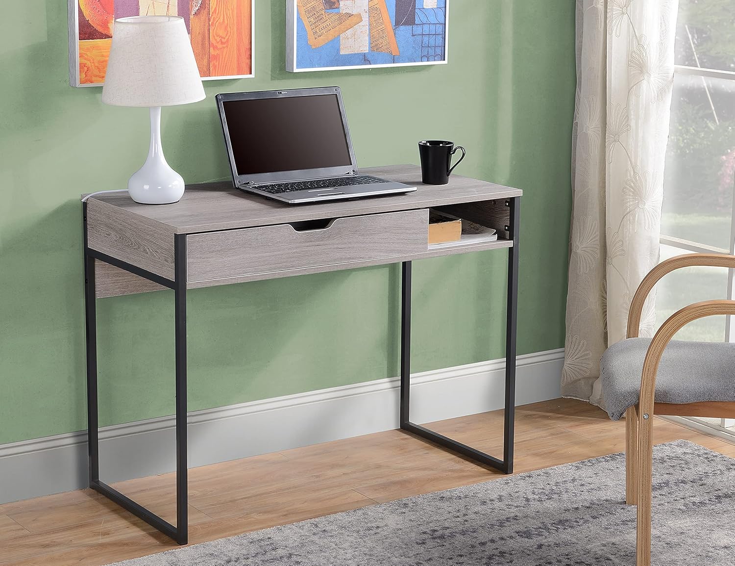 Legacy Home Study Computer Desk, Home Office Writing Small Desk, Modern Simple Style PC Table
