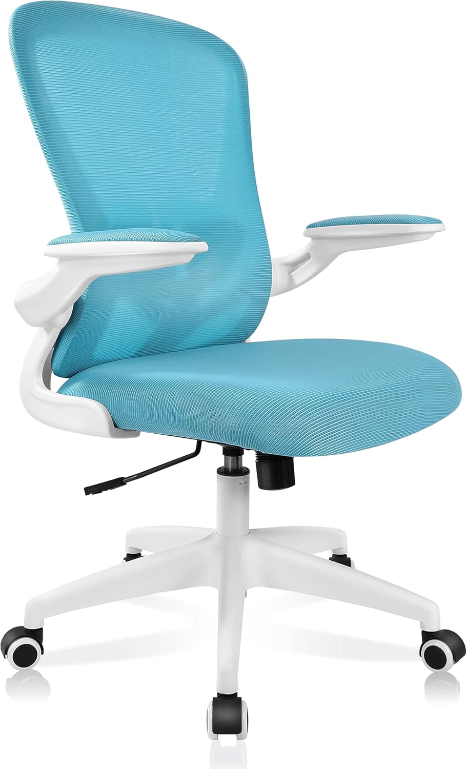 Office Chair, FelixKing Ergonomic Desk Chair with Adjustable Height, Swivel Computer Mesh Chair with Lumbar Support and Flip-up Arms, Backrest with Breathable Mesh (Black)