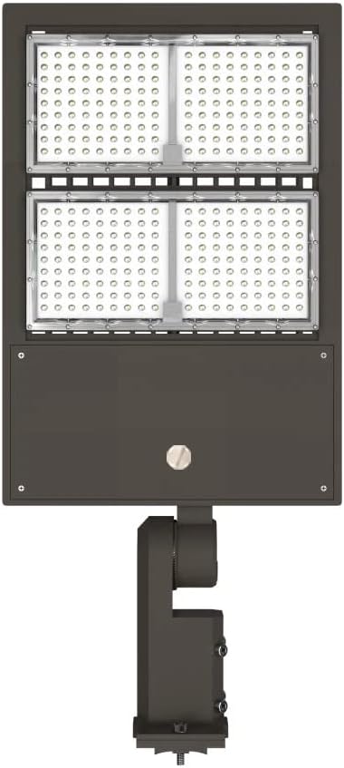 LEDMyplace 300W LED Parking Lot Light w/Photocell Sensor, 200-480V High Voltage, Universal Mount (Replaces 1000W) 42000L, 5700K, Dimmable Bronze, cULus DLC
