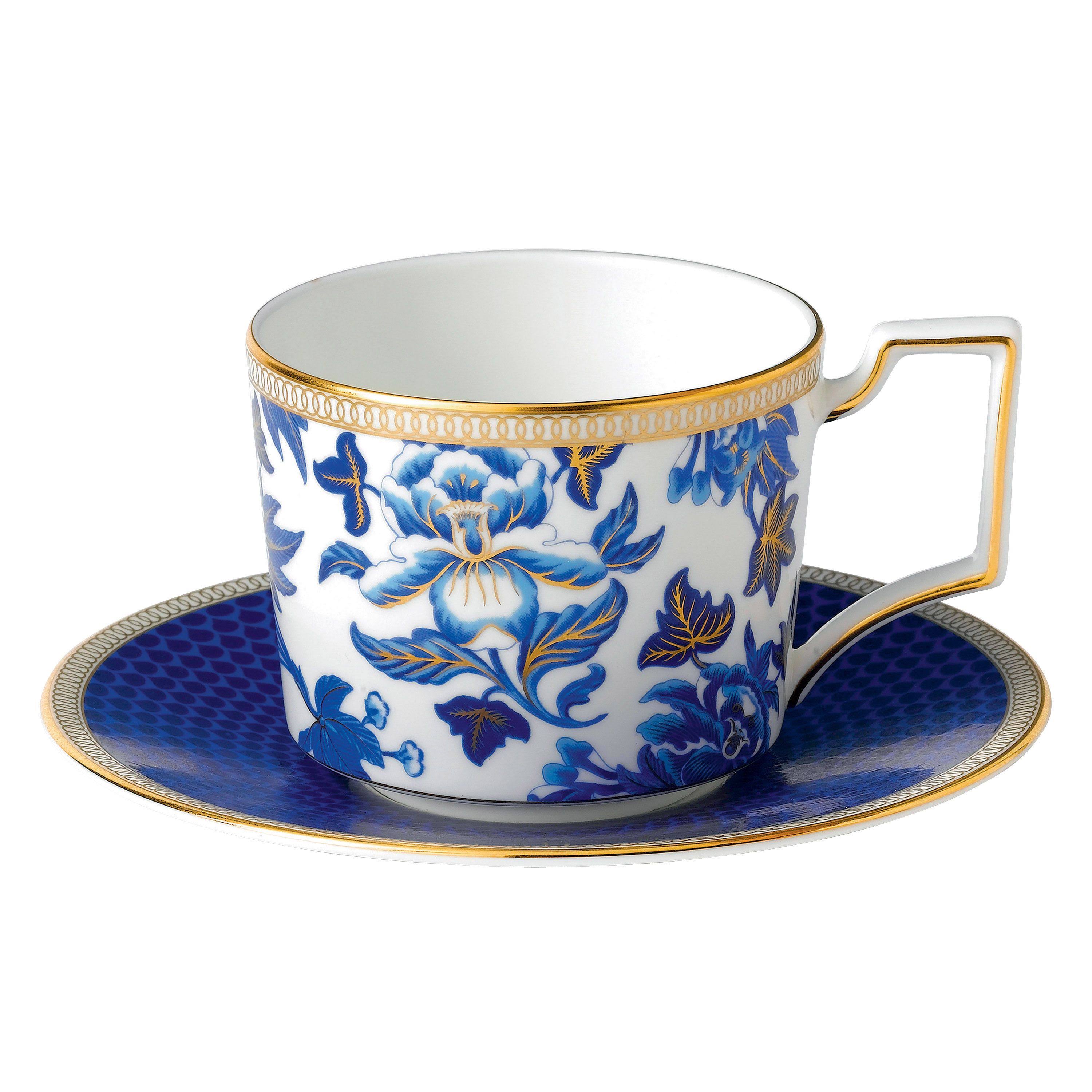 Wedgwood Hibiscus Teacup and Saucer