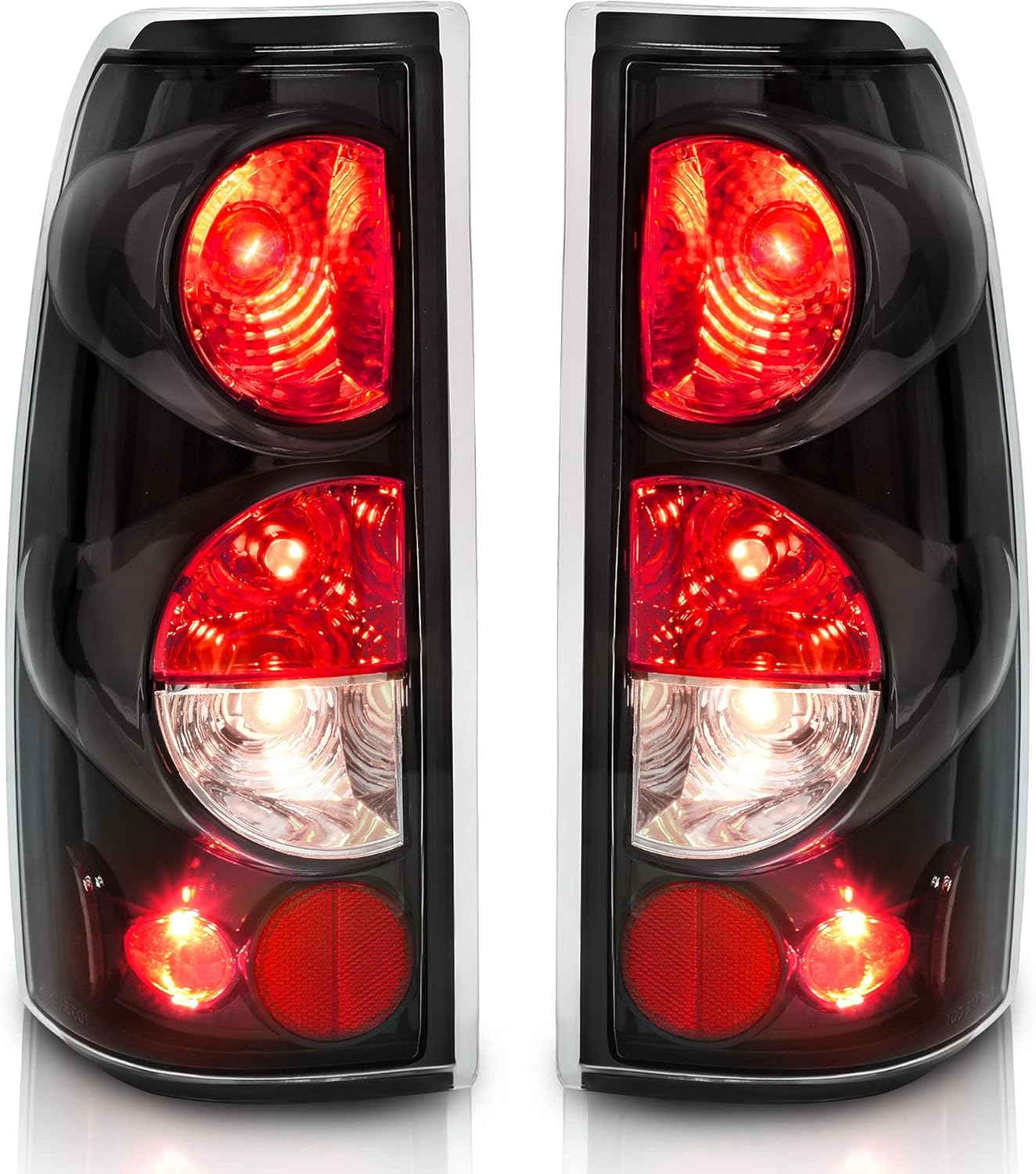 AUTOSAVER88 Tail Lights Assembly Compatible with 1999-2006 Chevy Silverado 1500 2500 3500/ 2007 Silverado with Classic Body Style/ 1999-2002 GMC Sierra 1500 2500 3500 Taillights Pack of 2