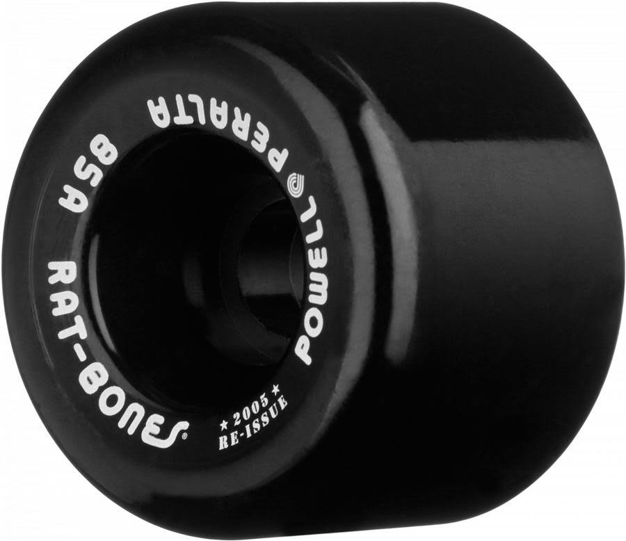 Powell Peralta 60mm Rat Bones 85A Skateboard Wheels Black
