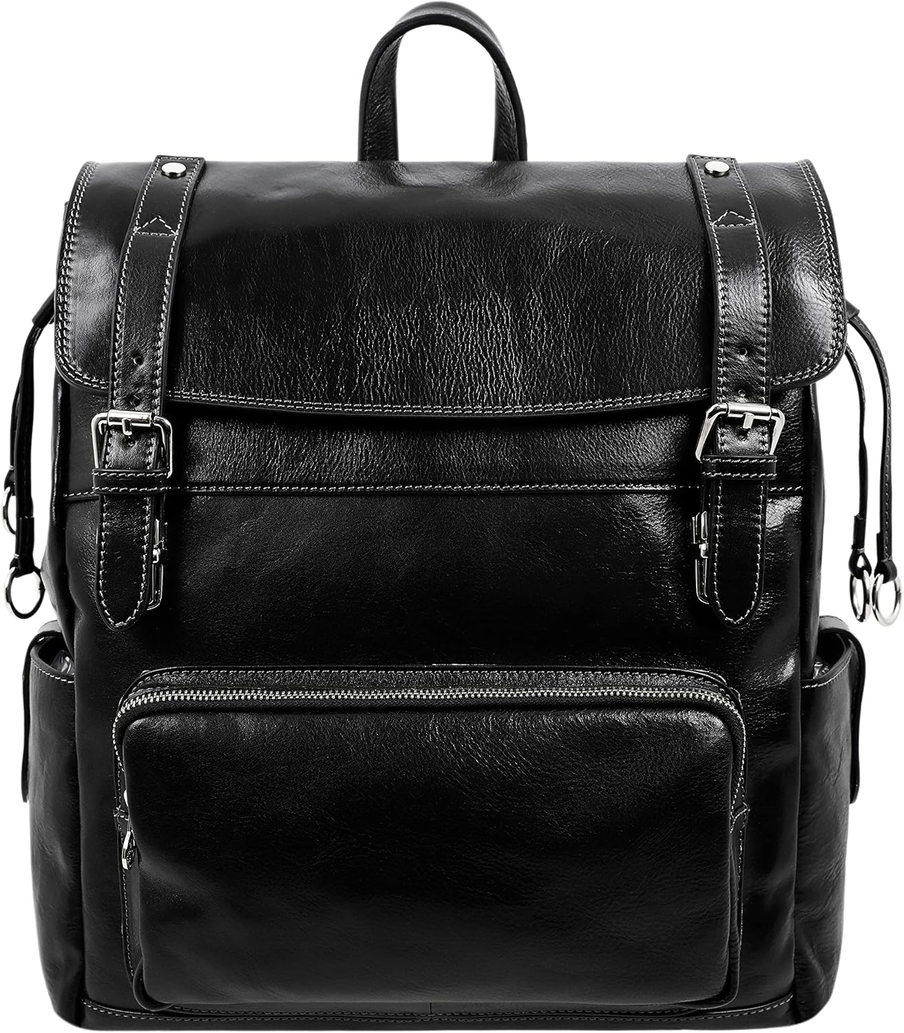 Leather Backpack Travel Bag Carry On Full Grain Real Leather Bag - Time Resistance