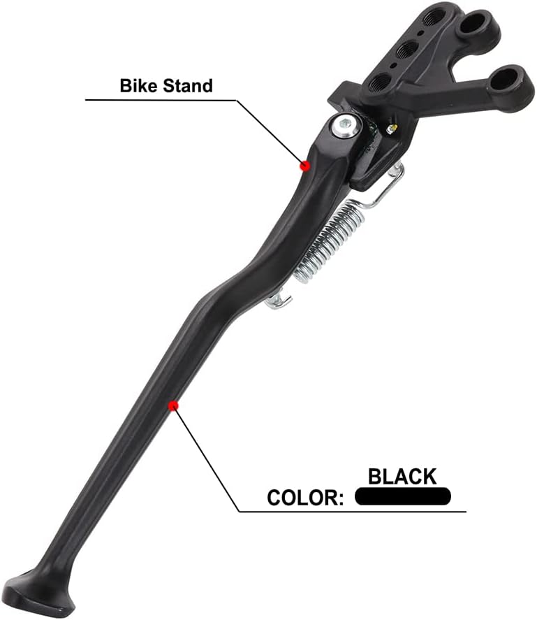Dirt Bike Kickstand Forged Iron Stable Bike Side Stand Compatible With Sur Ron Light Bee X and S Electric Motorcycle Pit Bike Black