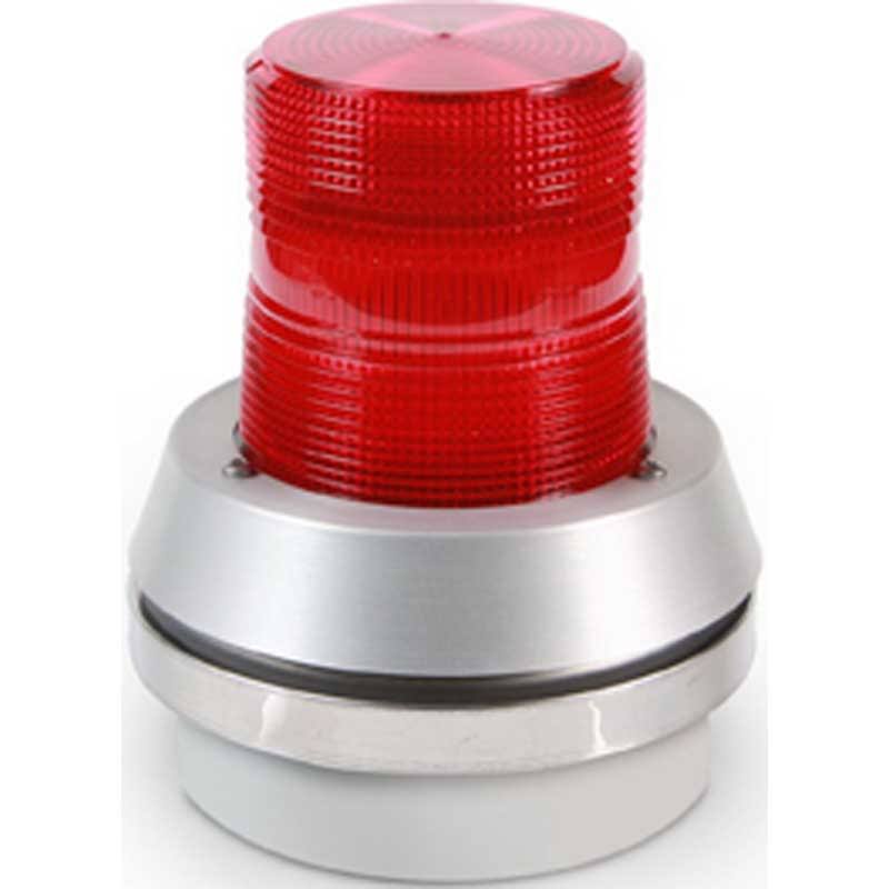 Edwards Signaling 51XBRFR120A Horn Strobe,Red,Cast Aluminum,120Vac