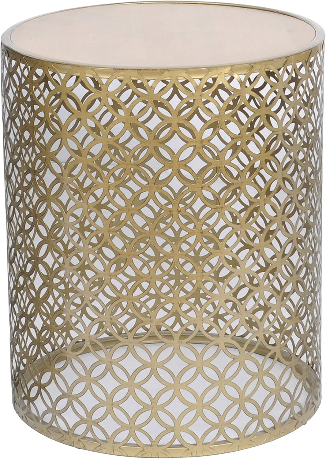 Decor Therapy FR11212 Outdoor Accent Table, 19 inch high, Gold