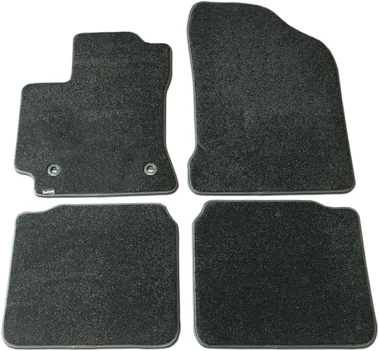 CarsCover Custom Fit 2014-2019 Toyota Corolla Front and Rear Carpet Car Floor Mats Heavy Cushion Ultramax Asphalt Black