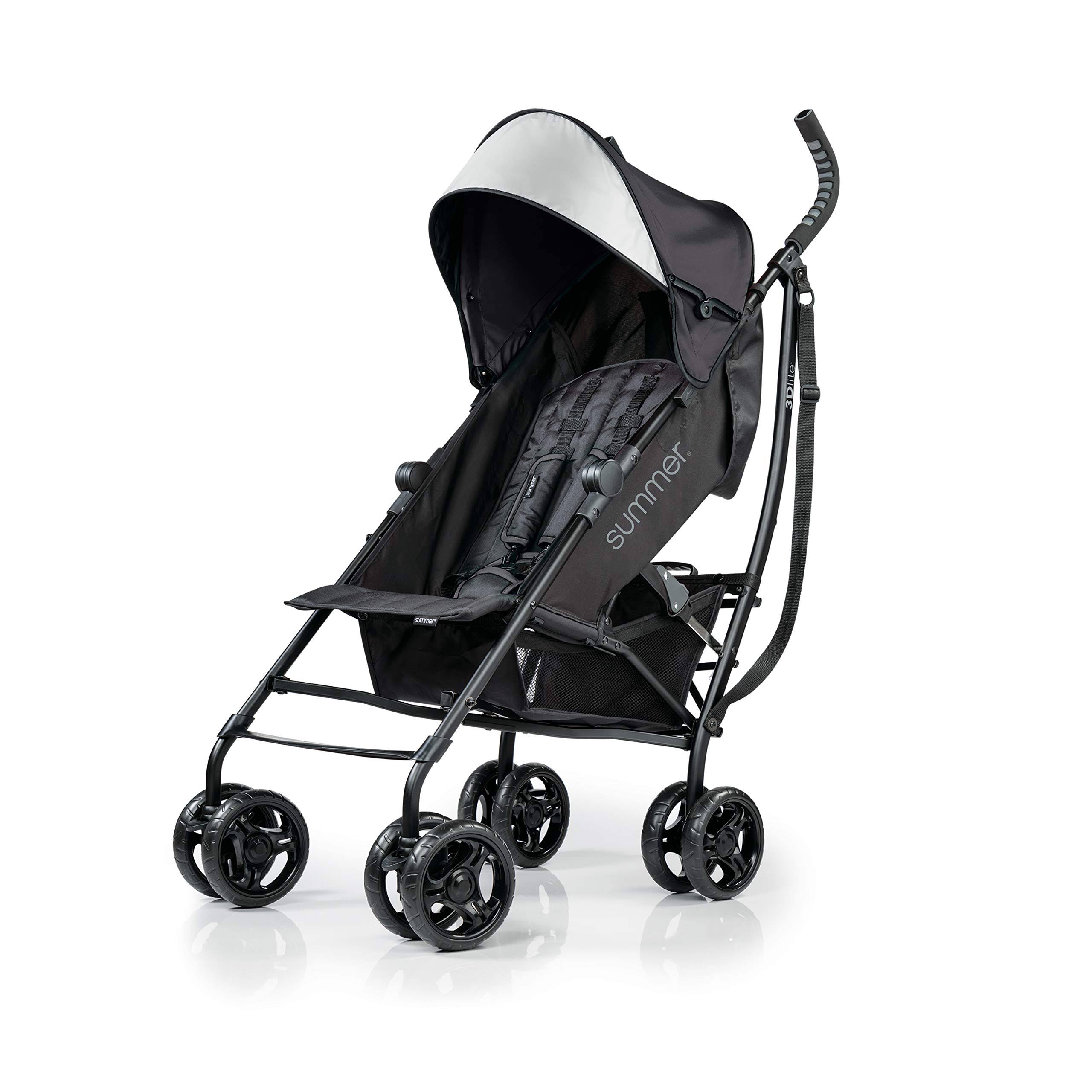 Summer 3Dlite Convenience Stroller Jet Black Lightweight Stroller 32843