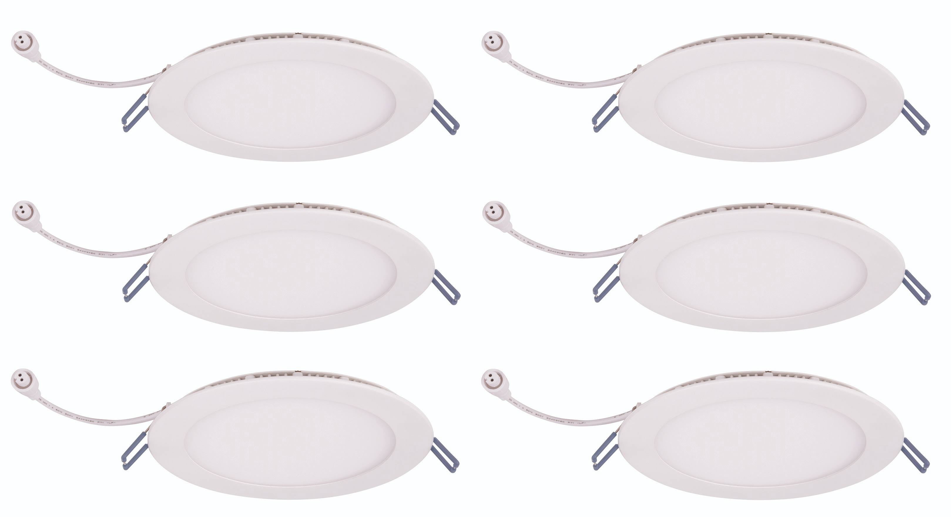 Elitco Lighting Smr61250k 6pk 6 in 5000K Slim Ceiling Light Pack of 6