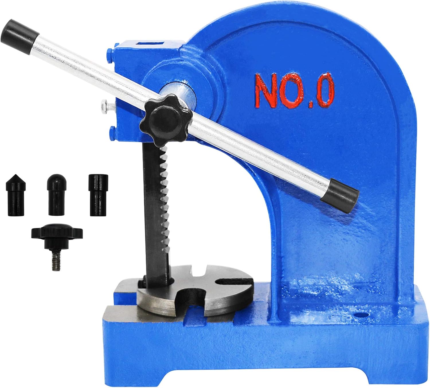 PNBO Manual Arbor Press 0.5 Ton,Heavy Duty Desktop Punch Press Machine for Riveting Punching Holes