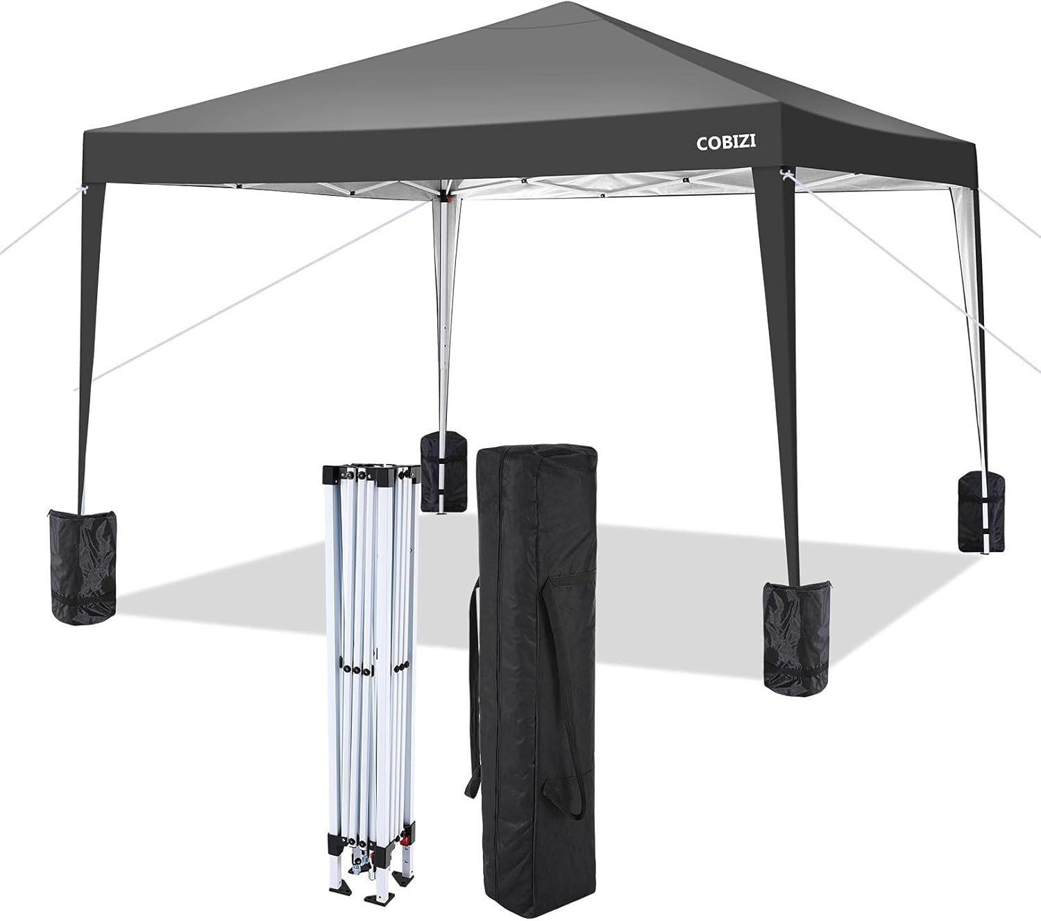 10x10 Pop-up Canopy Tent Commercial Instant Shelter Outdoor Beach Camping Craft Show Tent with 4 Sidewalls