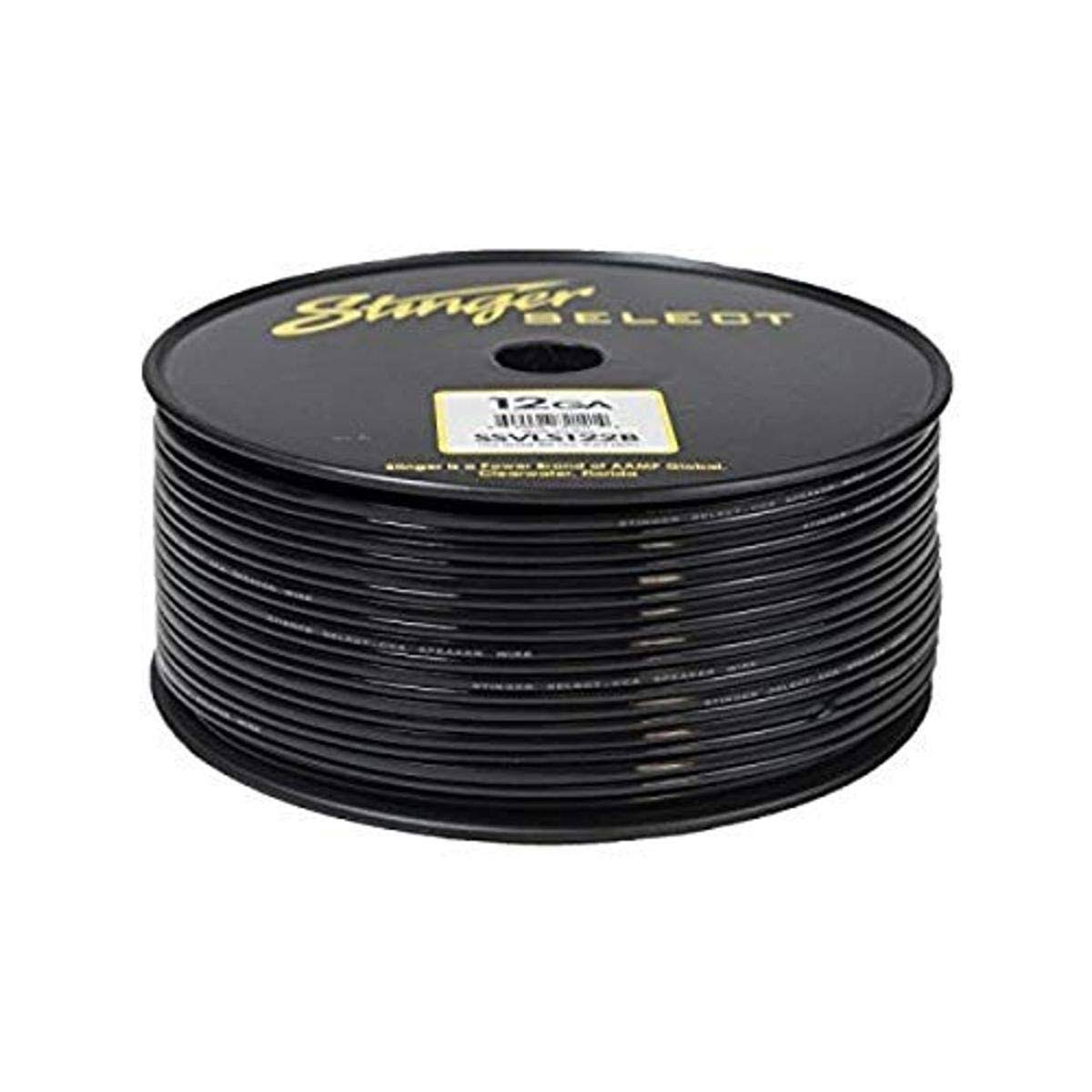 Stinger SSVLS122B 12ga Black Speaker Wire 250ft