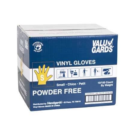 (price/case)valugards 304340181 Glove Vinyl Valugard Powder Free Small 10-100 Each