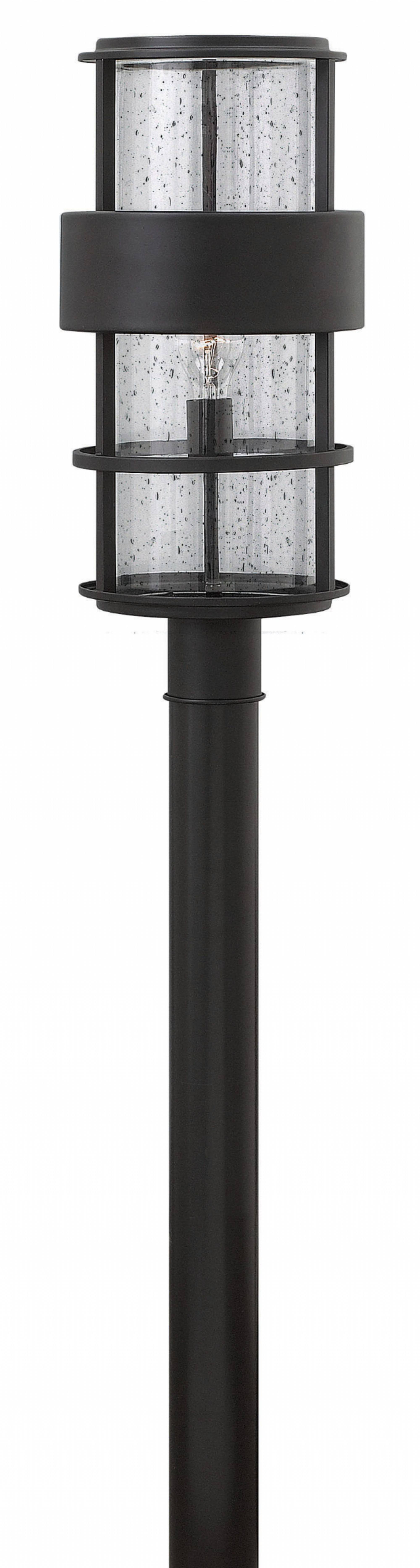Hinkley Lighting 1901SK Saturn Satin Black Outdoor Post Light