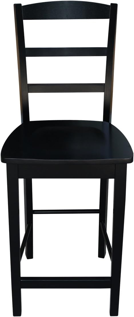 International Concepts Madrid Counterheight Counter Height Stool, Furniture, Black
