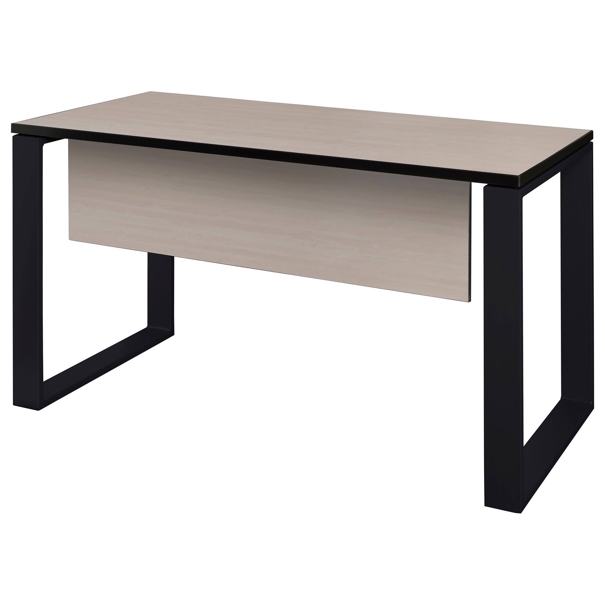 Structure 42x22 x 24x22 Training Table with Modesty Panel- Maple/Black