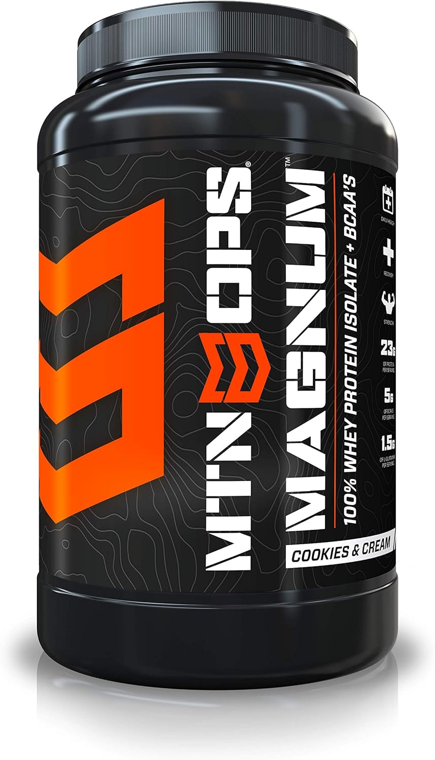 MTN OPS Magnum 100% Whey Isolate Protein Powder - 32 Servings, Cookies & Cream Pack of 2
