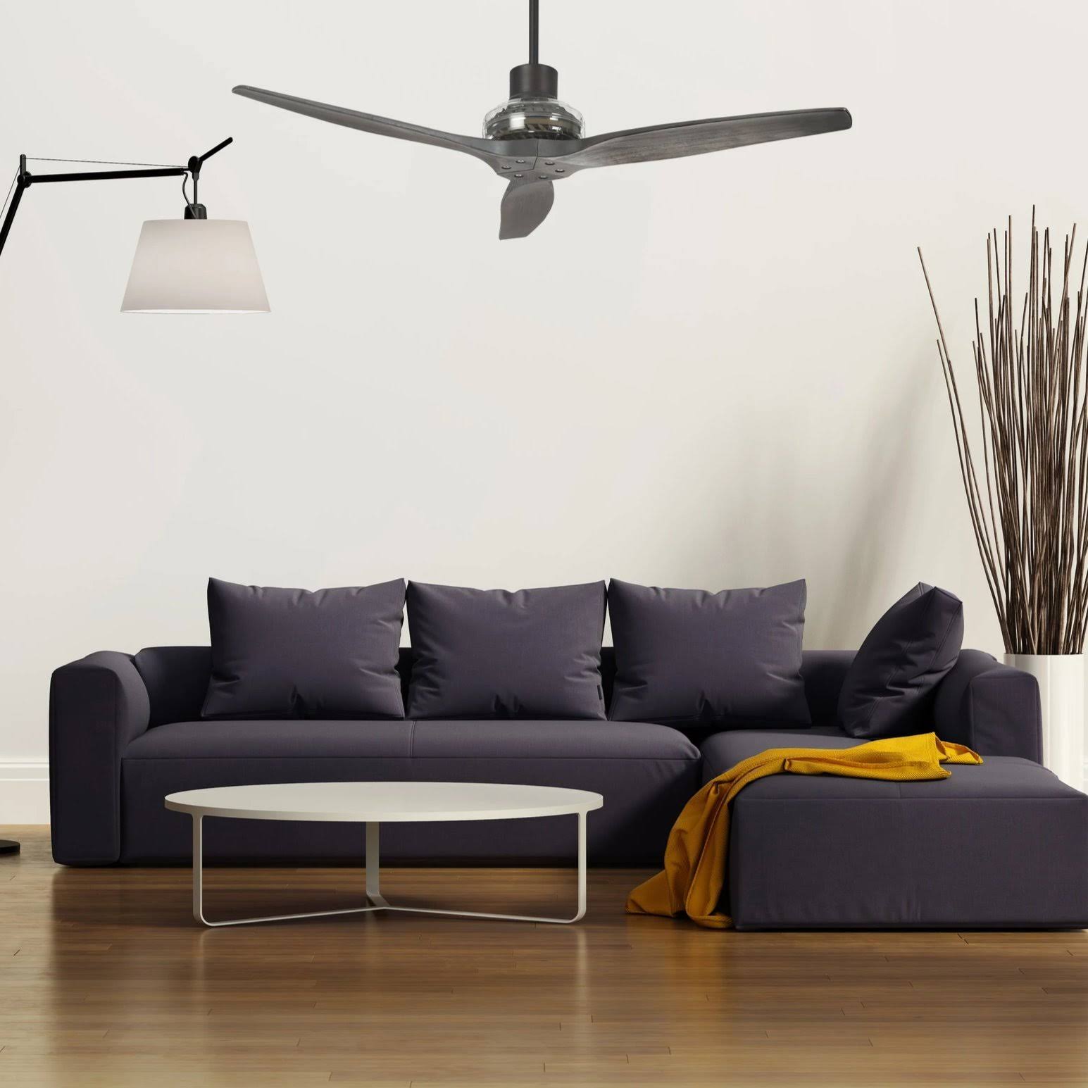 Black Star PROPELLER Indoor Outdoor Ceiling Fan by Star Fans Brown Blade
