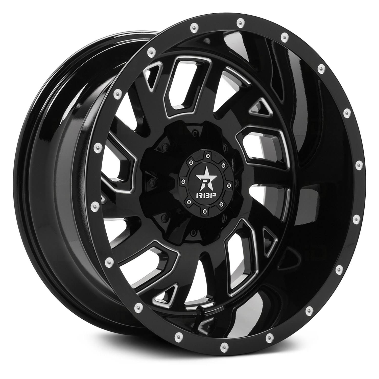 2010 Ram Dakota RBP Machined Black 65R Glock Wheel