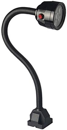 6W 120V Waterproof IP68 Bolt On Industrial Work Light Lamp 6 Led with Gooseneck Arm Industrial Light Machining Center CNC Lathe,Milling, Drilling Lights (6)