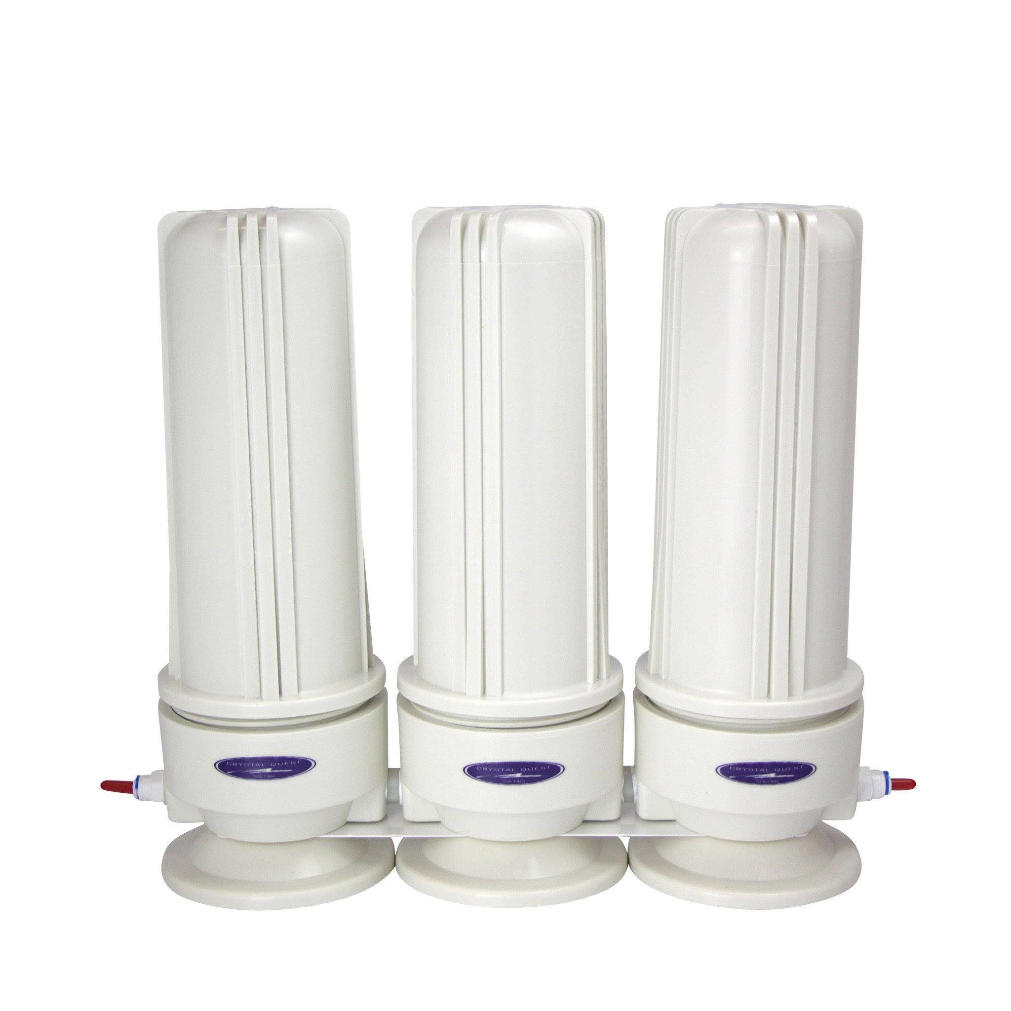 Crystal Quest Voyager Inline Triple Replaceable Fluoride Filter System