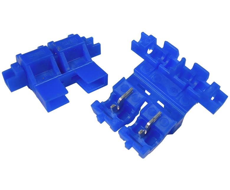 Pico 0972A 20 Amp Max Self-Stripping In-Line Fuse Holder for Atc/ato Blade Type Fuses Blue 100 per Package