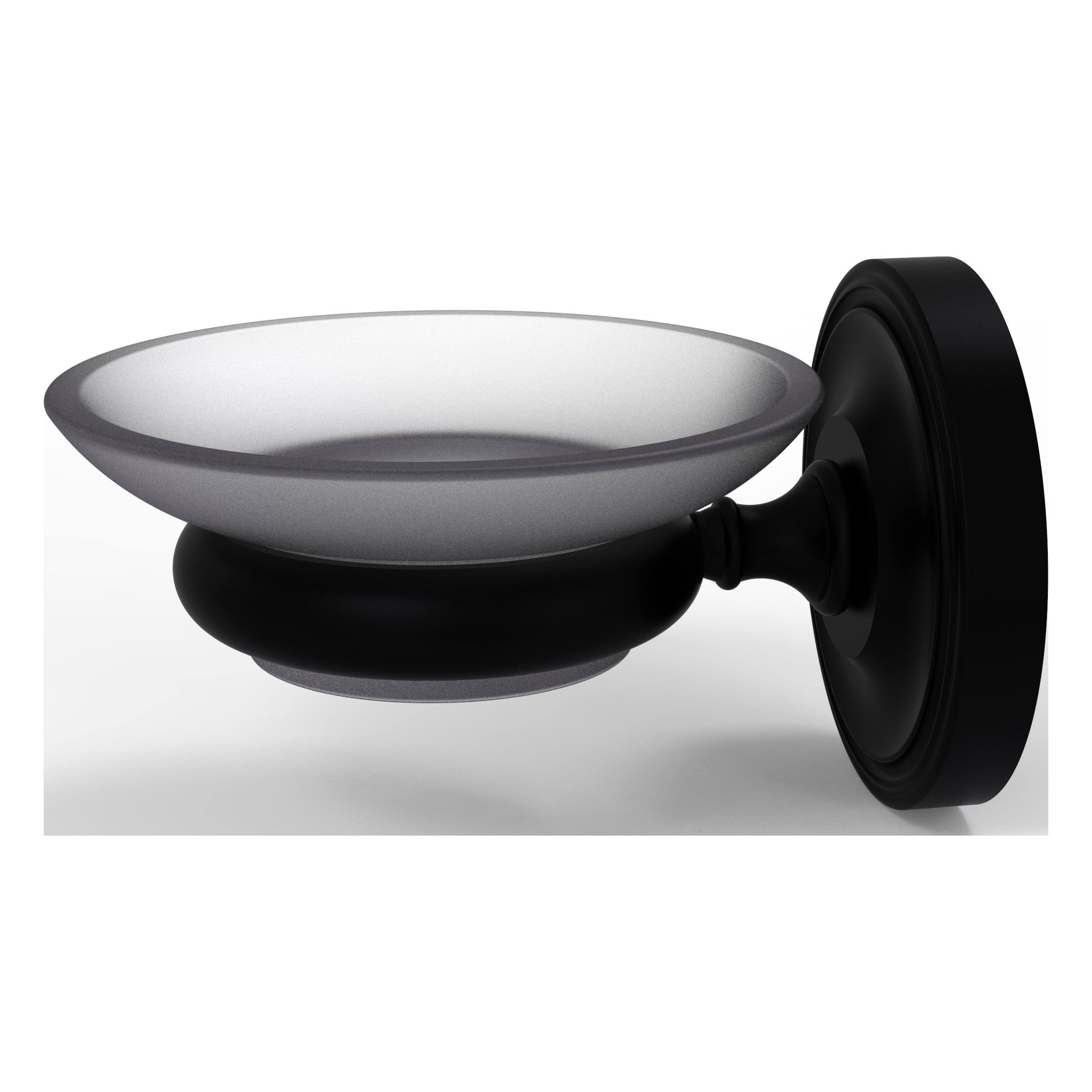 Allied Brass PR-62 Prestige Regal Collection Wall Mounted Soap Dish, Matte Black