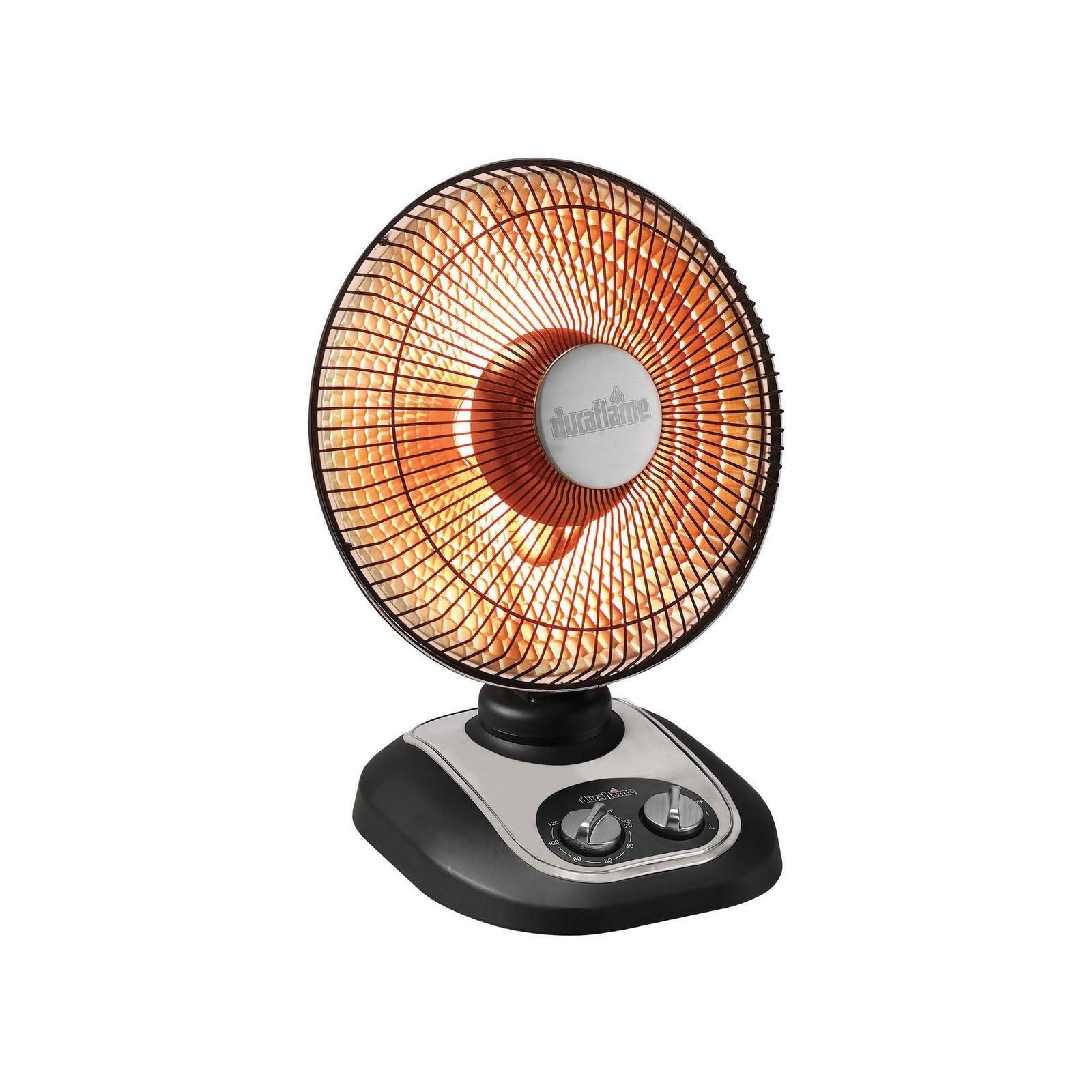 Duraflame DFH-IH-12-O Parabolic Oscillating Radiant Heater Black