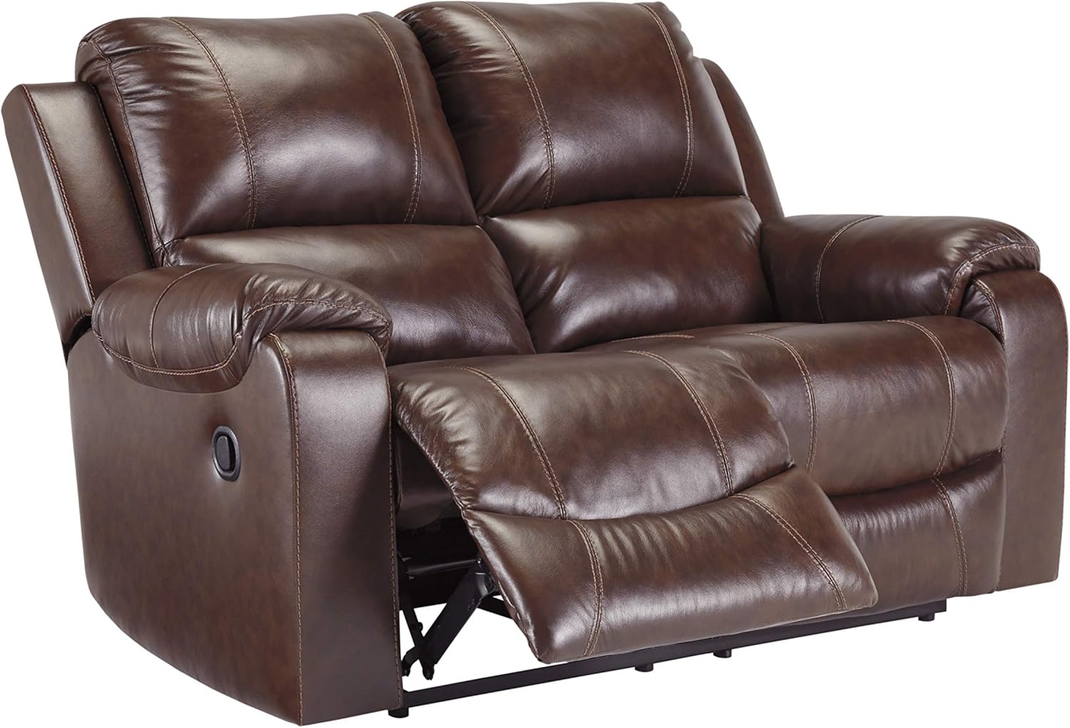 Signature Design by Ashley Rackingburg Reclining Loveseat Mahogany