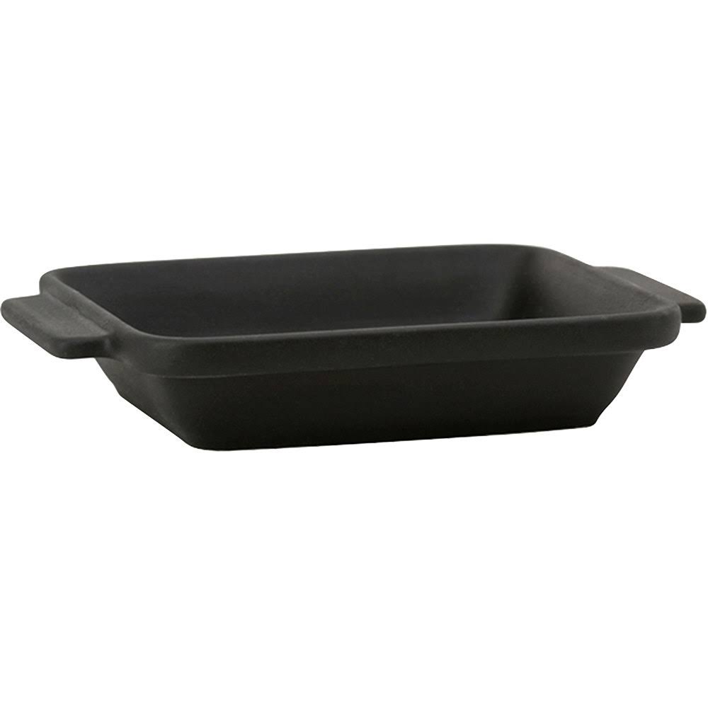 Tuxton Zion Matte Black 7-Ounce Rectangular Side Dish, Pack of 12