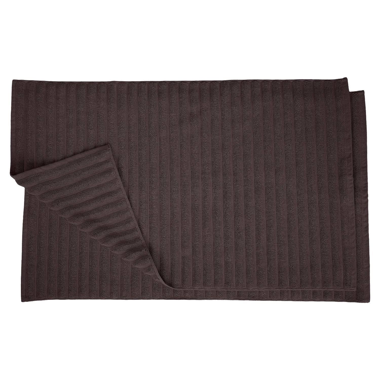 Miranda Haus Eco-Friendly Soft and Absorbent Bath Mat (Set of 2) Black