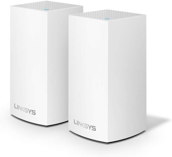 Linksys (WHW0303) Velop Mesh Router (Tri-Band Home Mesh Wi-Fi System for Whole-Home Wi-Fi Mesh Network) 3-Pack, White