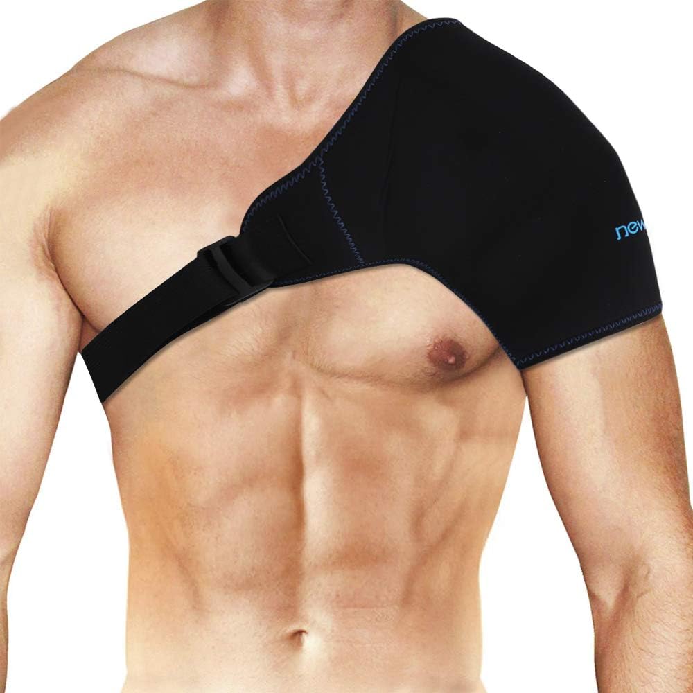 NEWGO Shoulder Ice Pack Rotator Cuff Cold Therapy, Ice Pack for Shoulder Injuries Reusable Cold Shoulder Wrap Ice Pack Compression Therapy for Shoulder Surgery, Pain Relief, Bursitis, Swelling