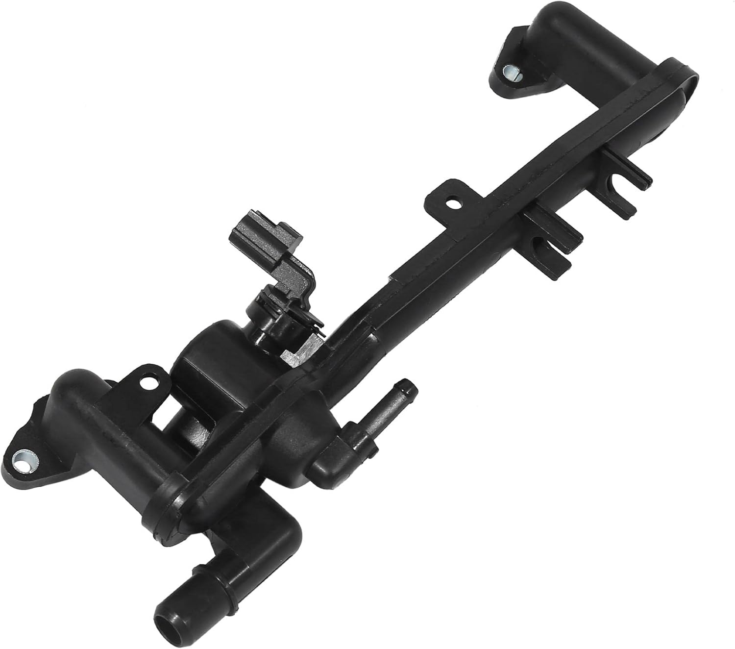 X AUTOHAUX Heater Manifold Tube Coolant Flange LR018273 for Land Rover for Range Rover 2010-2017 Plastic Black