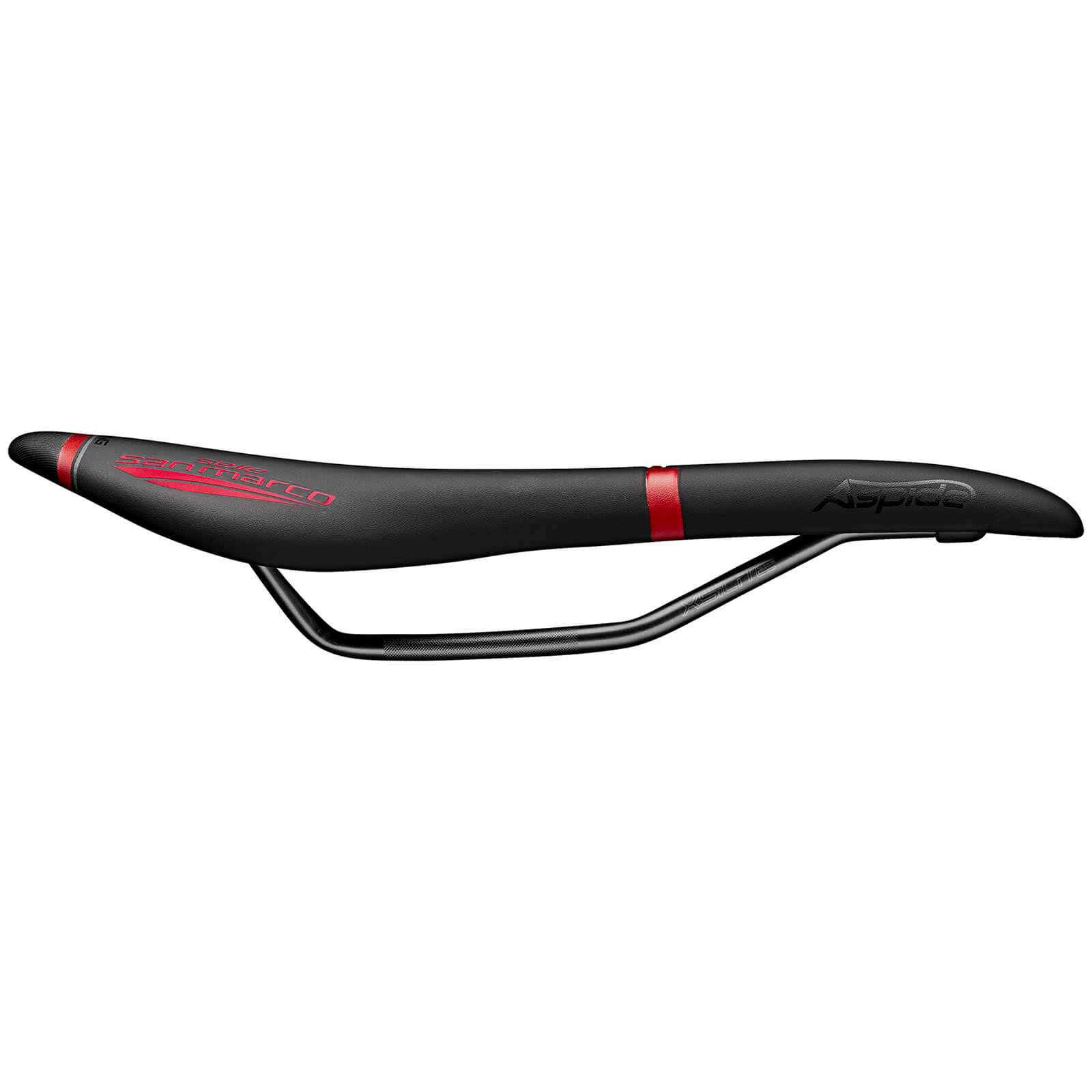 Selle San Marco Aspide Open-Fit Racing Saddle - Wide - L2 - Black/Red