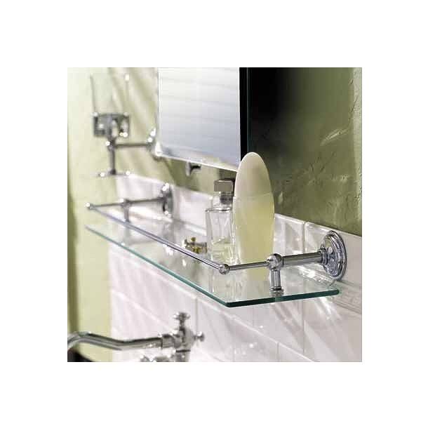 Ginger 2635T-24-SN London Terrace Satin Nickel 24x22 Gallery Rail Shelf